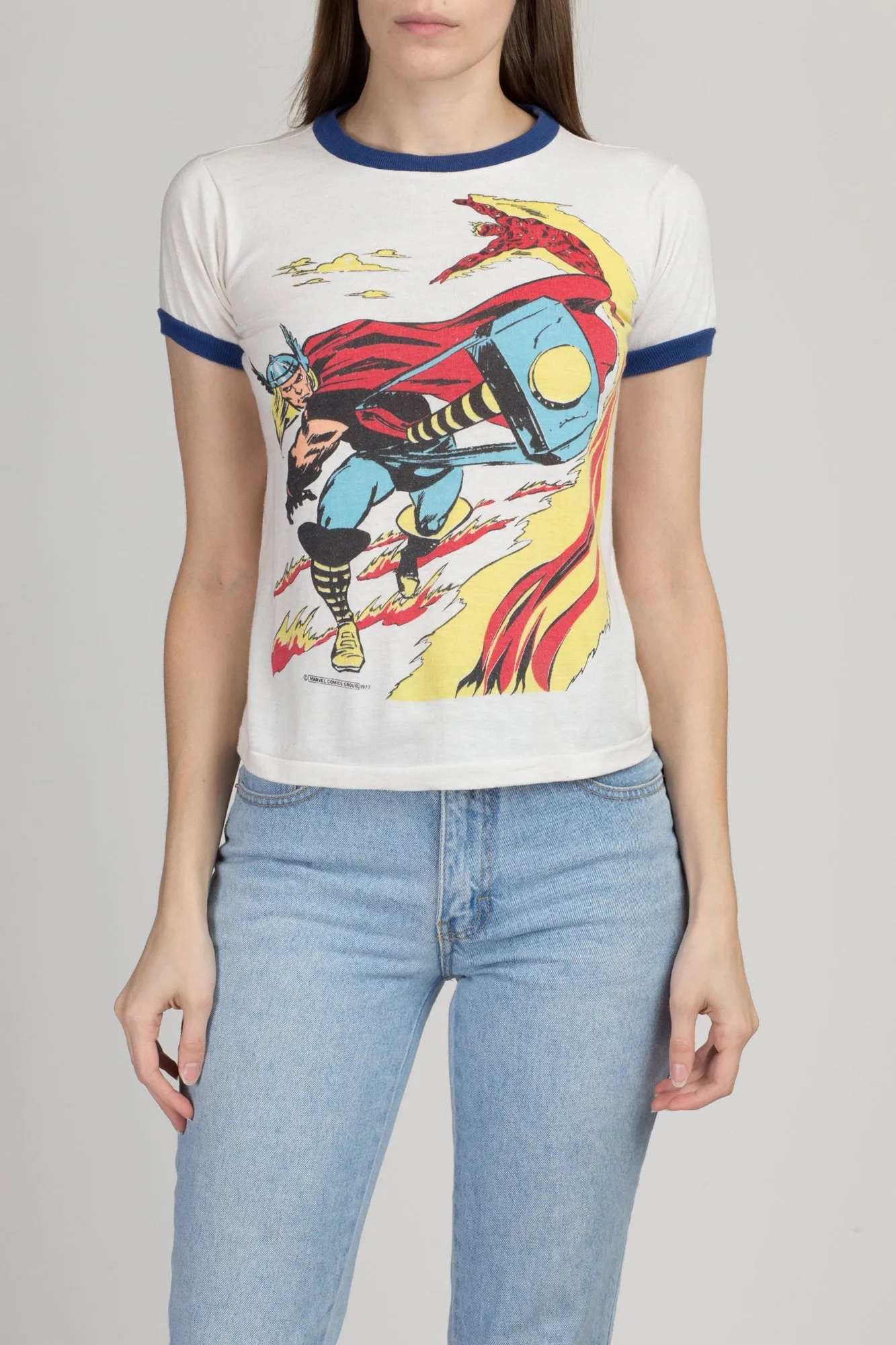 70s Thor Marvel Comics T Shirt - Extra Small