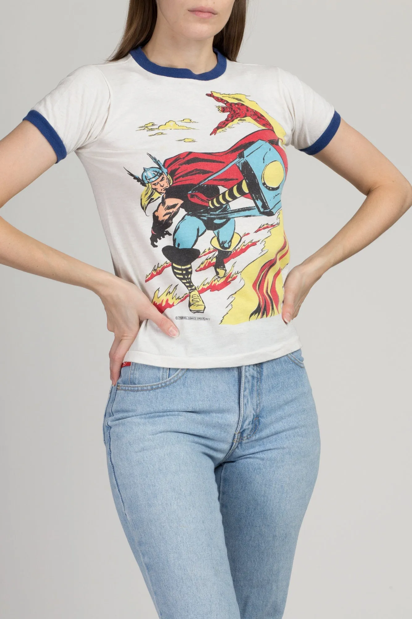 70s Thor Marvel Comics T Shirt - Extra Small