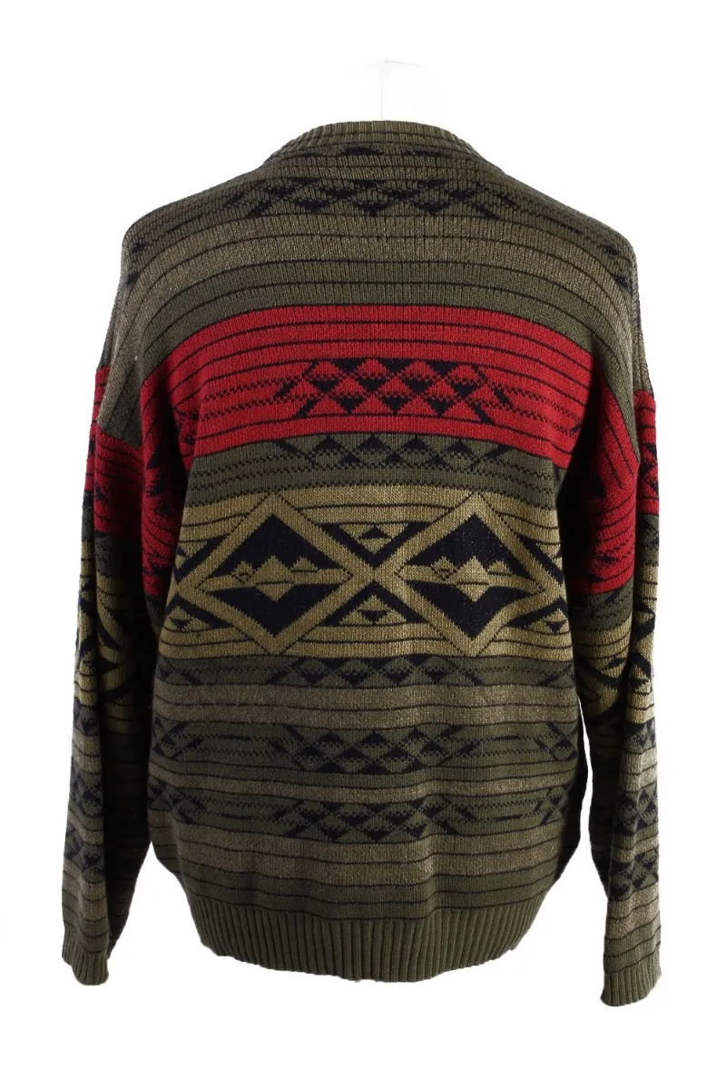 90s Retro Pullover Jumper Carnet De Vol Multi L - Pepper Tree London