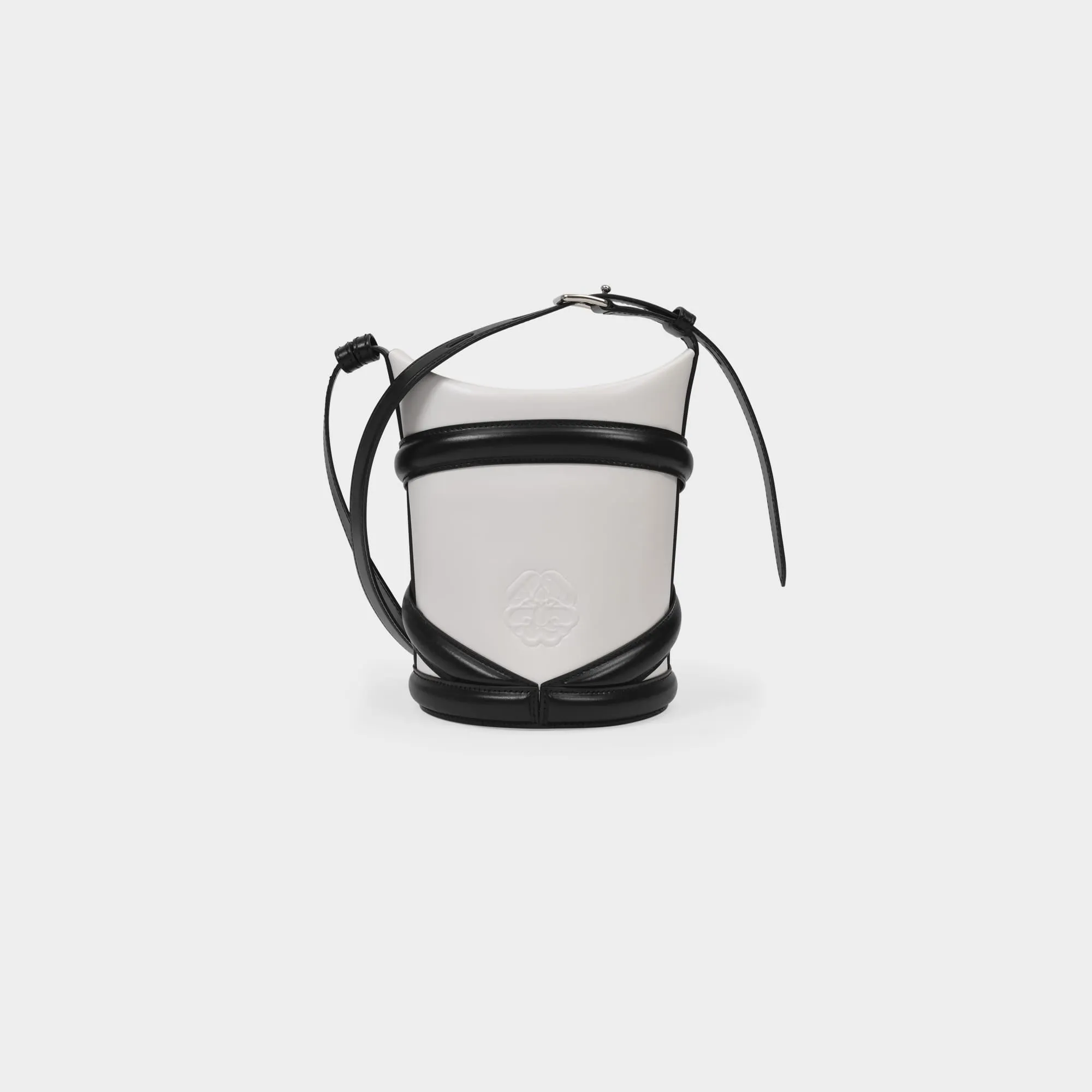 Alexander McQueen  The Curve Hobo Bag - Alexander Mcqueen - White/Black - Leather