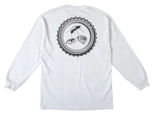 Anti Hero Skateboards Longsleeve Shirt Bottle Cap Pocket White