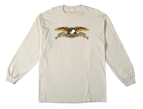 Anti Hero Skateboards Longsleeve Shirt Eagle Natural