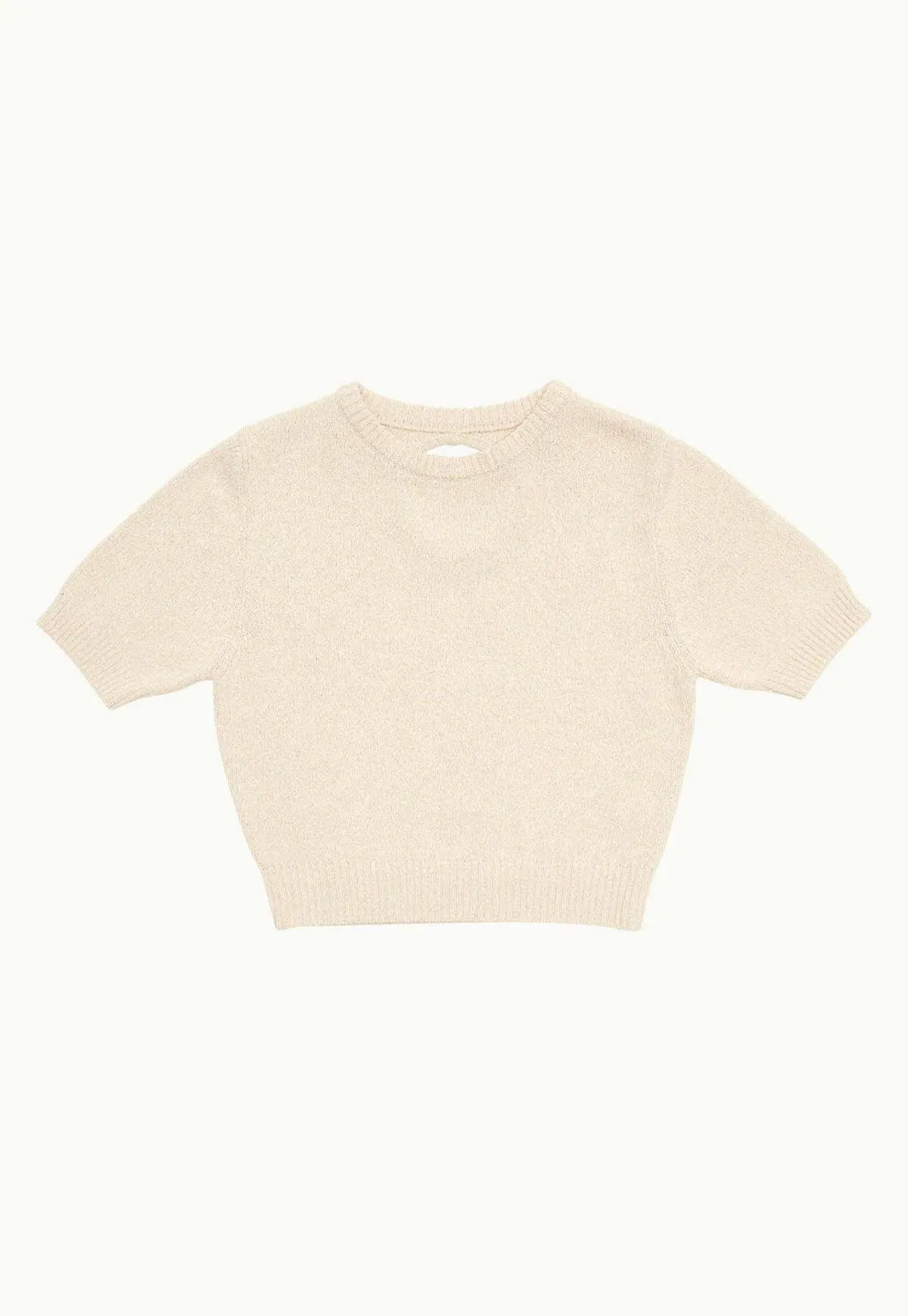 Back Cut-out Pullover - Beige