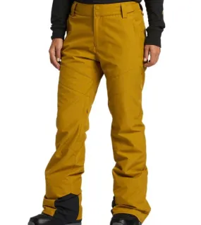 BILLABONG Adiv Malla Damen Ski-Hose Winter-Hose mit wasserabweisender Membran und Jacke-zu-Hose Verbindung BI F6PF06 4944 Gelb