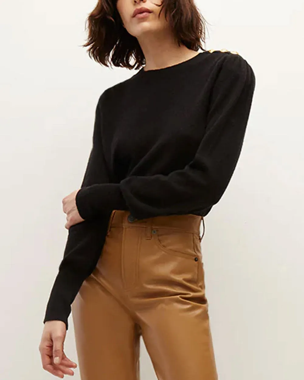 Black Cashmere Nalia Pullover