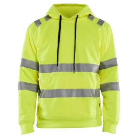 Blaklader 3442 Hi-Vis Hooded Pullover Sweatshirt - Yellow