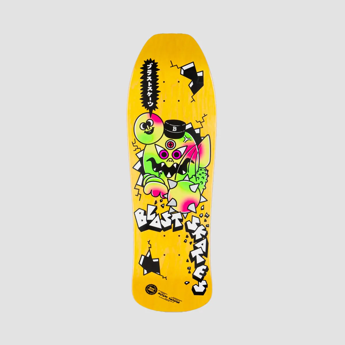 Blast Skates Mutant Smasher Custom Shape Skateboard Deck - 10