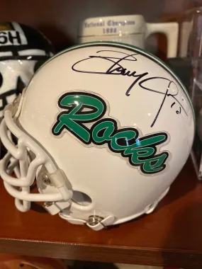 Brady Quinn Autographed Dublin Coffman HS Shamrocks Mini Helmet