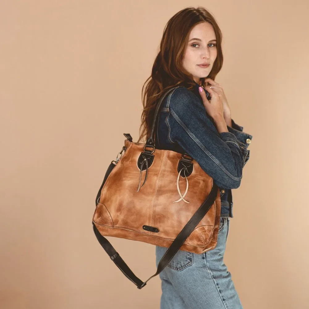 Bruna Leather Shoulder Bag