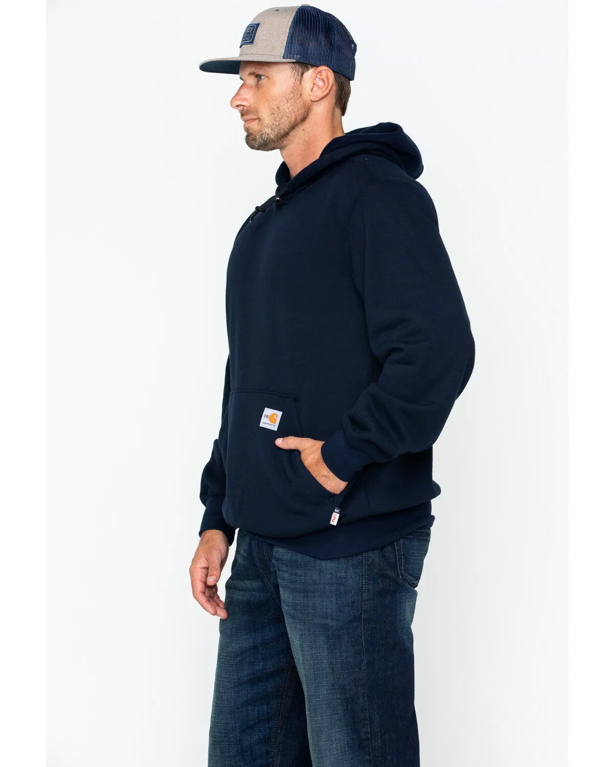 Carhartt Men's FR Hooded Pullover Solid Work Sweatshirt - Big & Tall