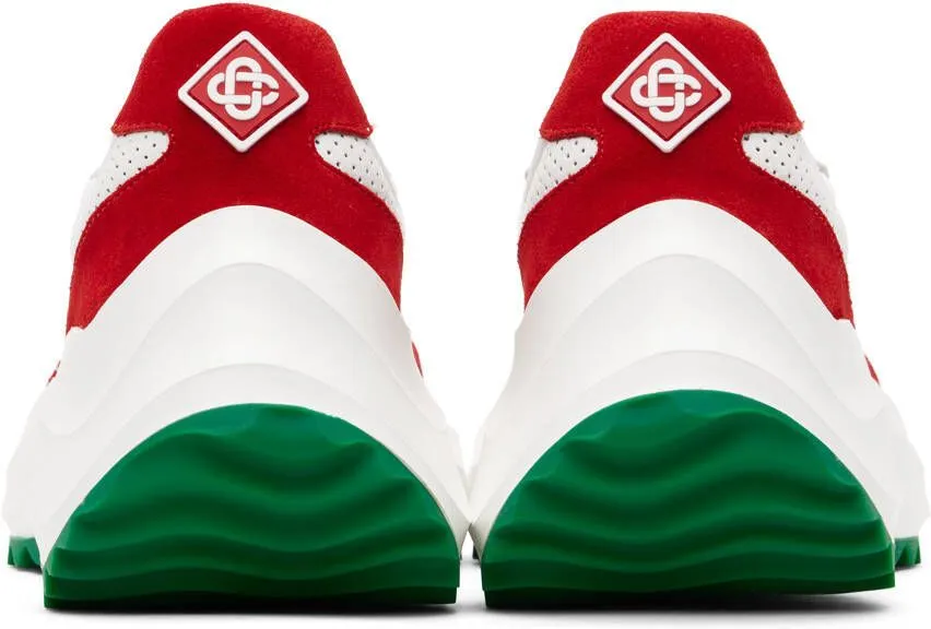 Casablanca White & Red Atlantis Sneakers