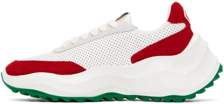 Casablanca White & Red Atlantis Sneakers