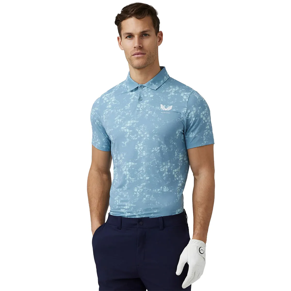 Castore Men's Printed 3 Golf Polo Shirt