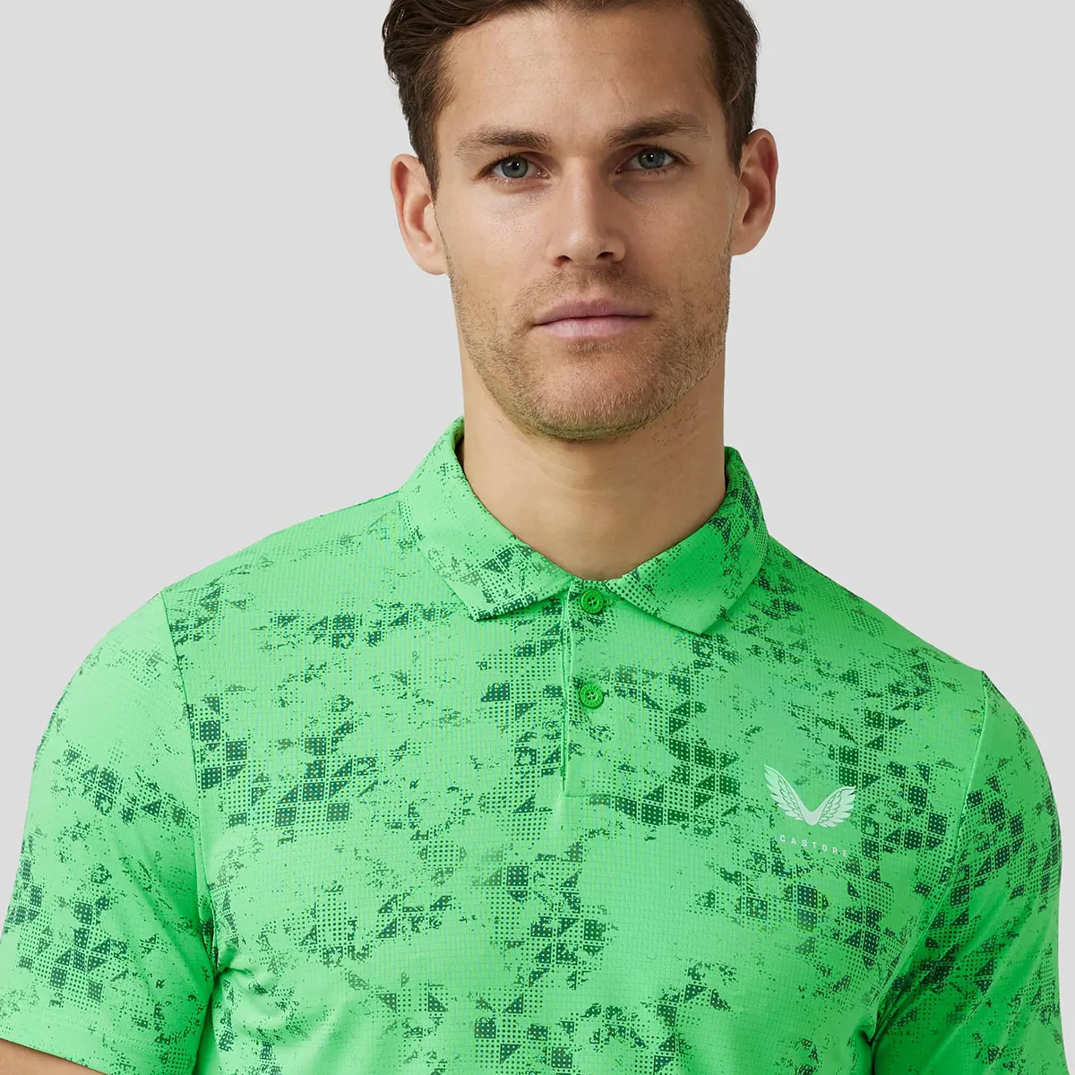 Castore Men's Printed 3 Golf Polo Shirt