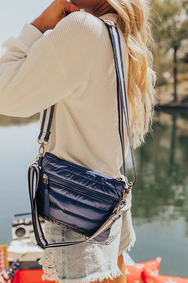 City Dream Quilted Crossbody in Navy