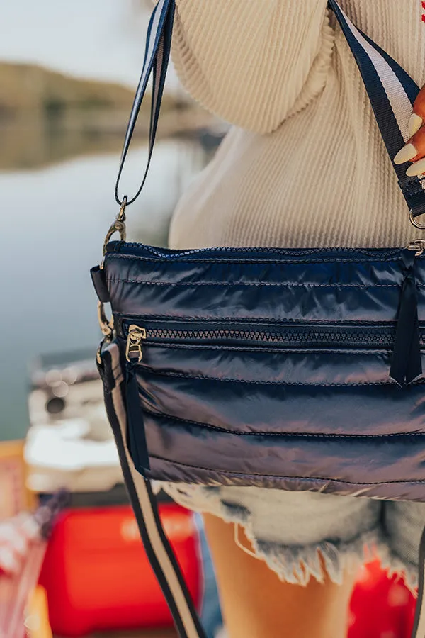 City Dream Quilted Crossbody in Navy