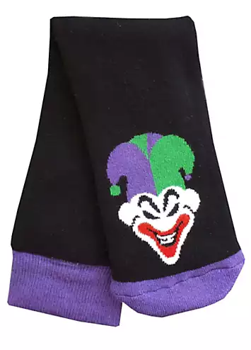 DC Comics Mens 2 Pack Batman & Joker Slipper Sock Set | Kaleidoscope