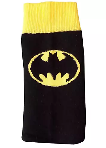 DC Comics Mens 2 Pack Batman & Joker Slipper Sock Set | Kaleidoscope