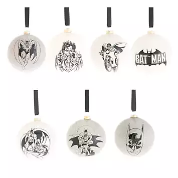 DC Comics Set of 7 Christmas Baubles - Batman | Kaleidoscope