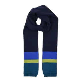 Dents Block Stripe Knitted Scarf