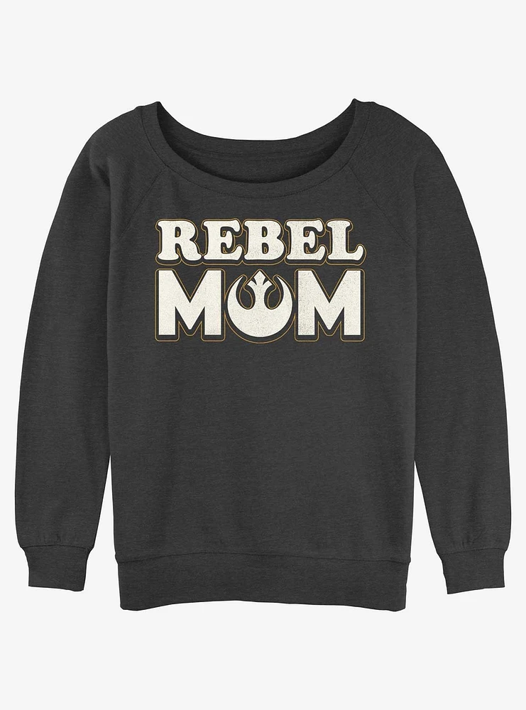 Disney Star Wars Rebel Mom Womens Slouchy Sweatshirt