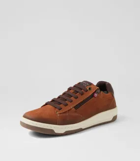 FERRACINI Wilfred Caramelo Nubuck Sneakers