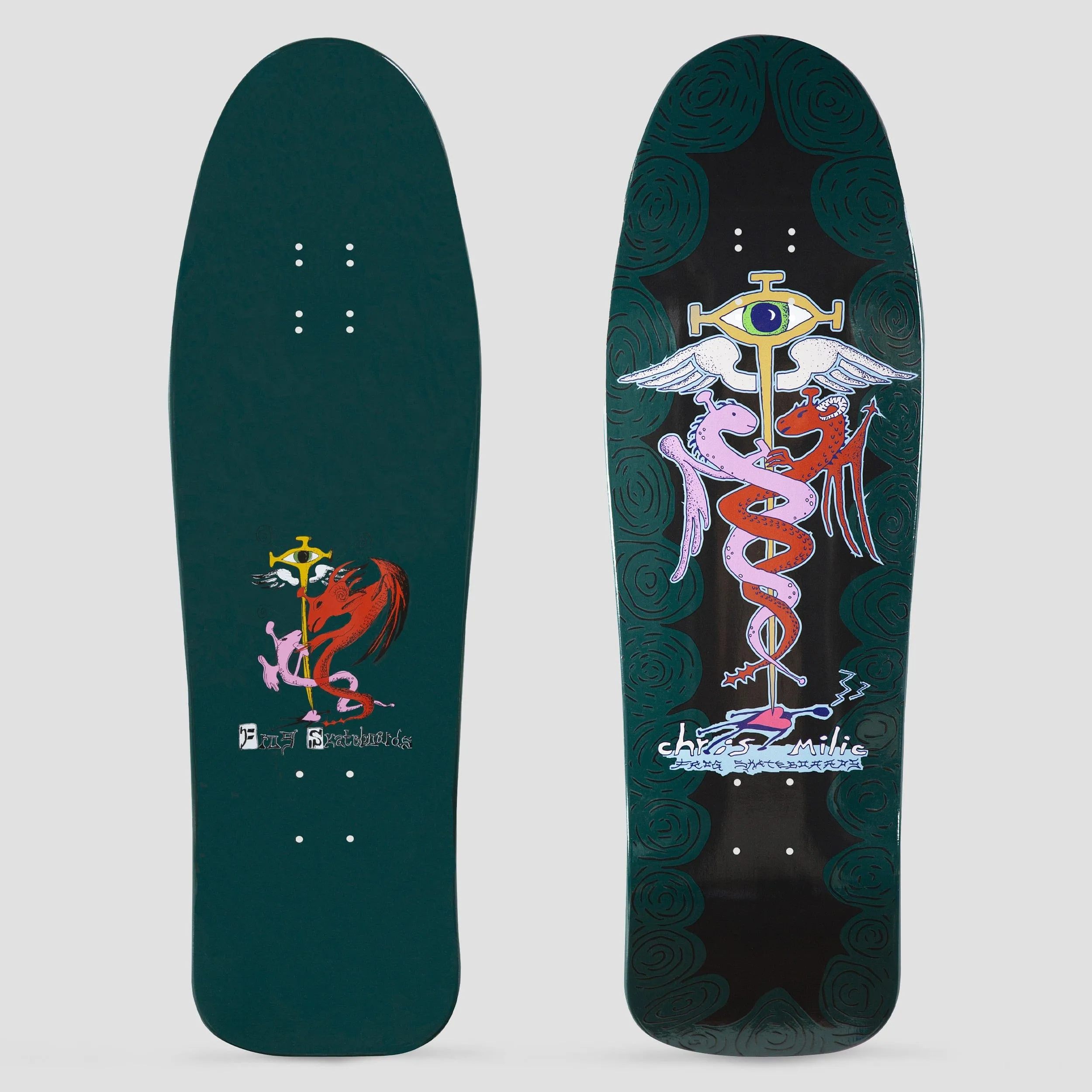 Frog 10.0 Chris Milic Dragon Lovers Skateboard Deck