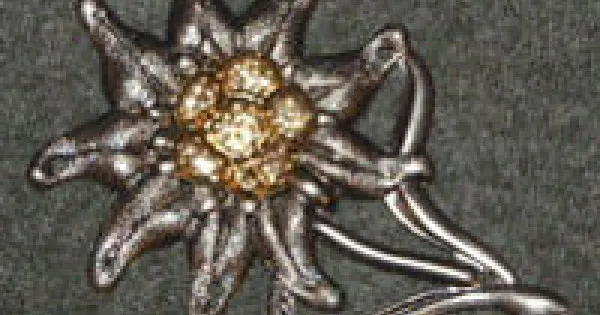 Gebirgsjager Metal Cap Badge