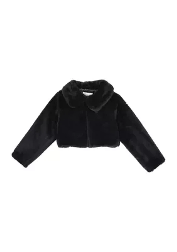 Girls 7-16 Fur Jacket