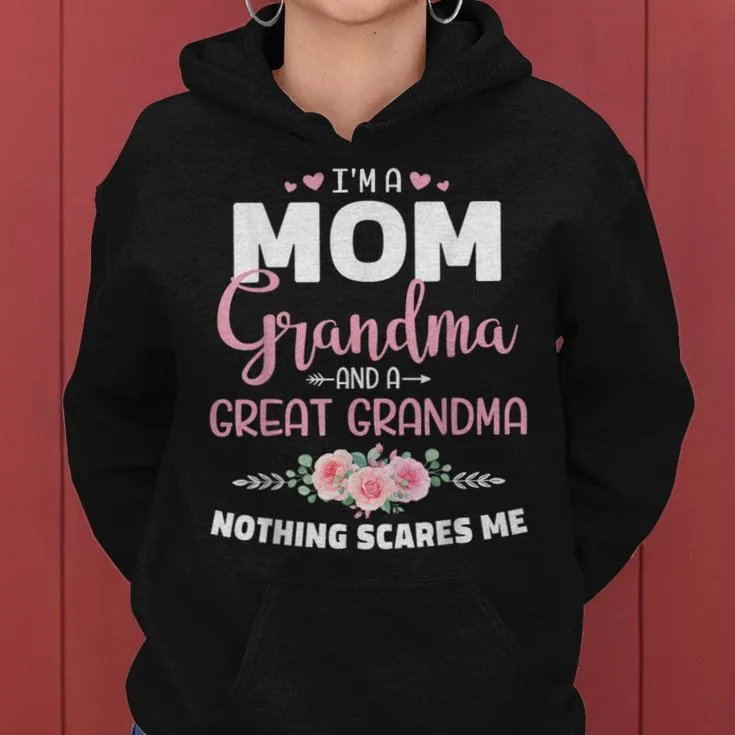 Great Grandma Nothing Scares Christmas Birthday Women Hoodie