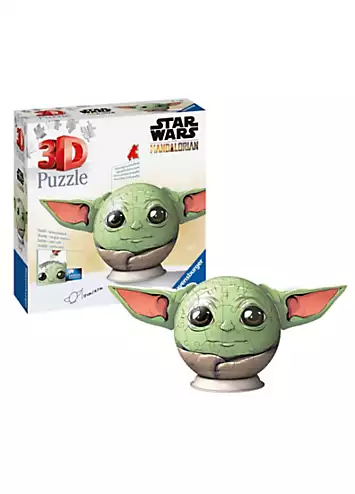 Grogu with Ears 3D Puzzle Ball 77 Piece Jigsaw Puzzle by Star Wars | Look Again