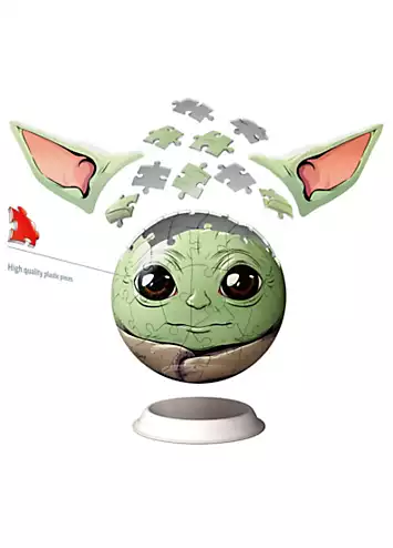 Grogu with Ears 3D Puzzle Ball 77 Piece Jigsaw Puzzle by Star Wars | Look Again