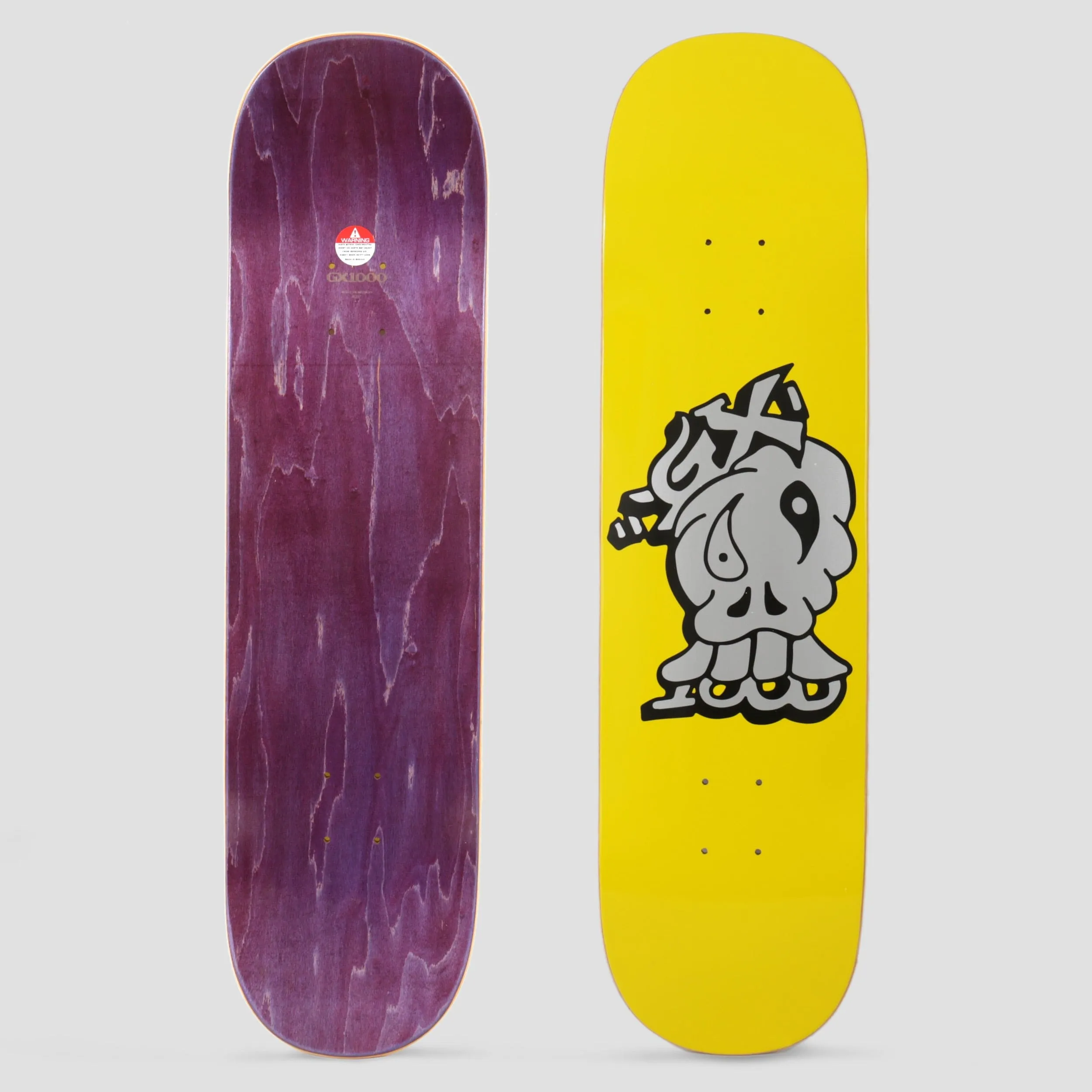 GX1000 8.25 Mind Over Matter Skateboard Deck Yellow