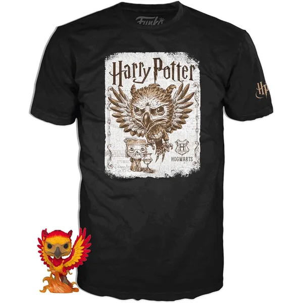 Harry Potter Fawkes the Phoenix Pop! Vinyl and Tee Set