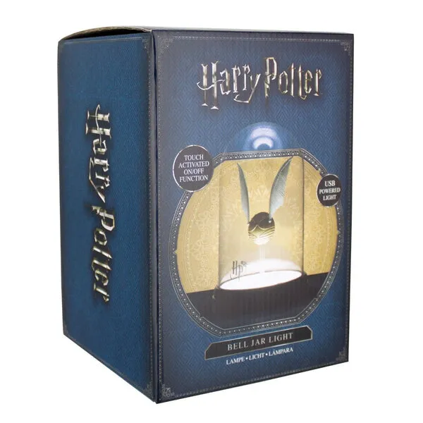 Harry Potter Golden Snitch Bell Jar Light