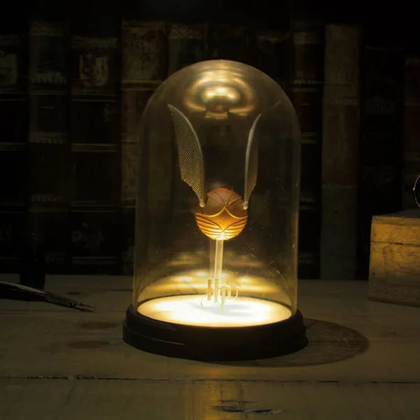 Harry Potter Golden Snitch Bell Jar Light