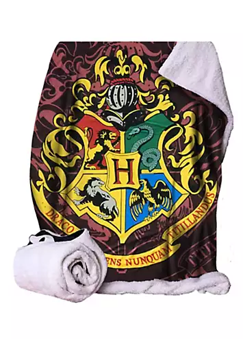 Harry Potter Hogwarts Crest Fleece Blanket | Kaleidoscope