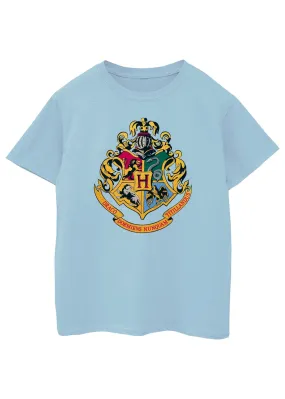 Harry Potter Kids Baby Blue Hogwarts Crest Printed T-Shirt (3-13 yrs)