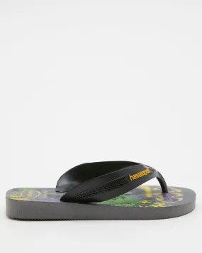 Havaianas Kids Top Marvel - Steel Grey Black | SurfStitch