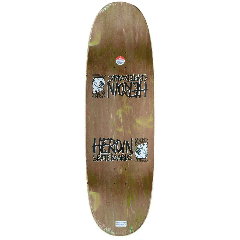 Heroin Symetrical Egg 9.5" Skateboard Deck