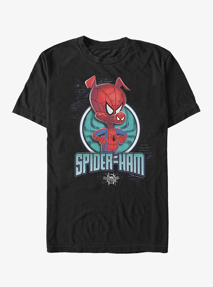 Hot Topic Extra Soft Marvel Spider-Man Spider Ham  T-Shirt