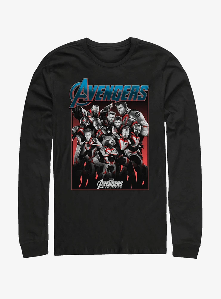 Hot Topic Marvel Avengers: Endgame Group Shot Long-Sleeve T-Shirt