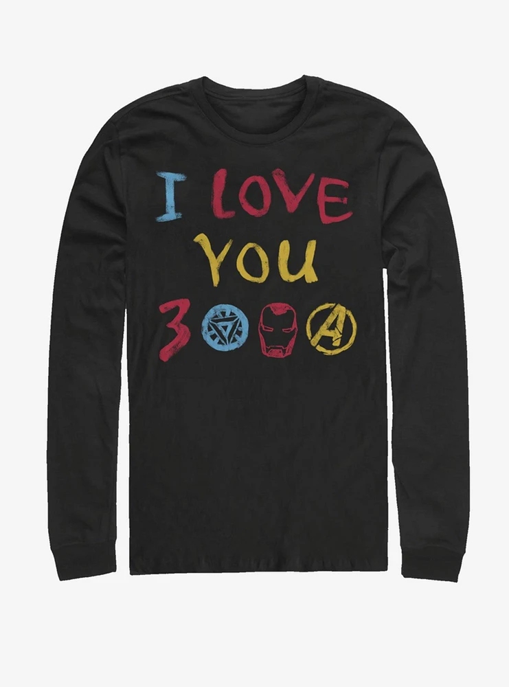 Hot Topic Marvel Avengers: Endgame Love Hand Drawn Long-Sleeve T-Shirt