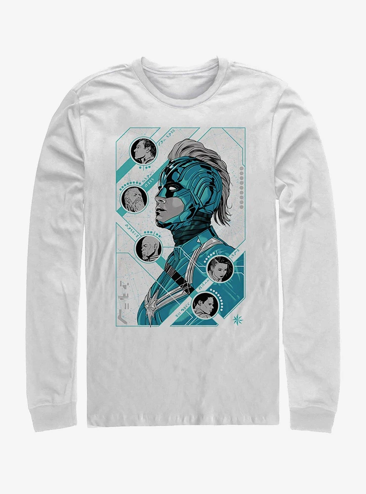 Hot Topic Marvel Captain Kree Long-Sleeve T-Shirt