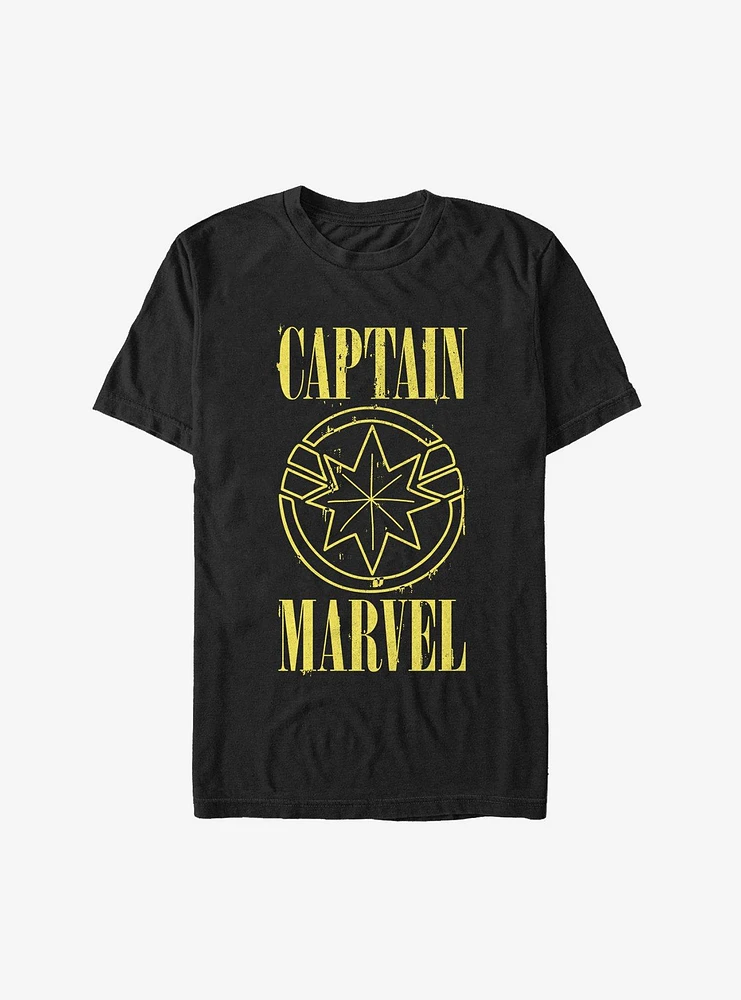 Hot Topic Marvel Captain Yellow T-Shirt