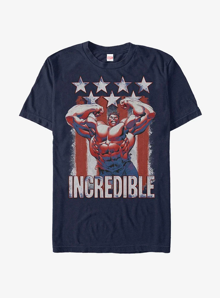 Hot Topic Marvel Hulk Flag T-Shirt