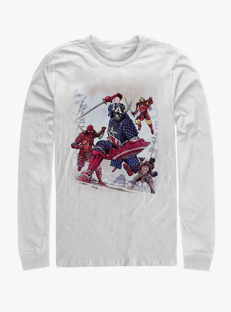 Hot Topic Marvel Samurai Warriors Long-Sleeve T-Shirt