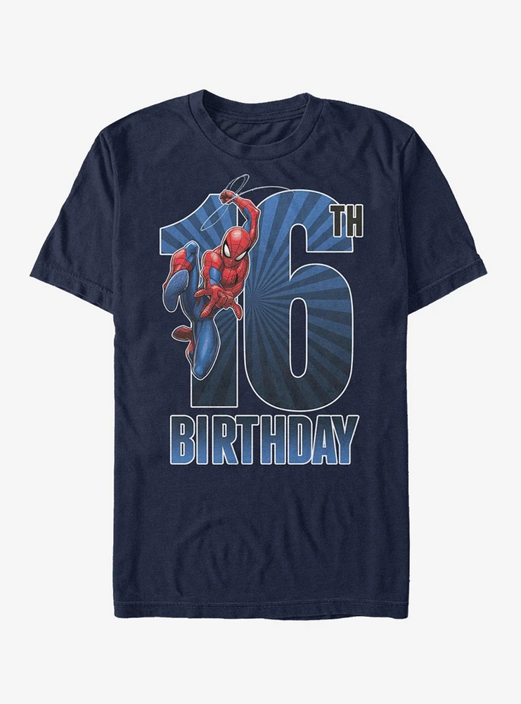 Hot Topic Marvel Spider-Man 16th Bday T-Shirt