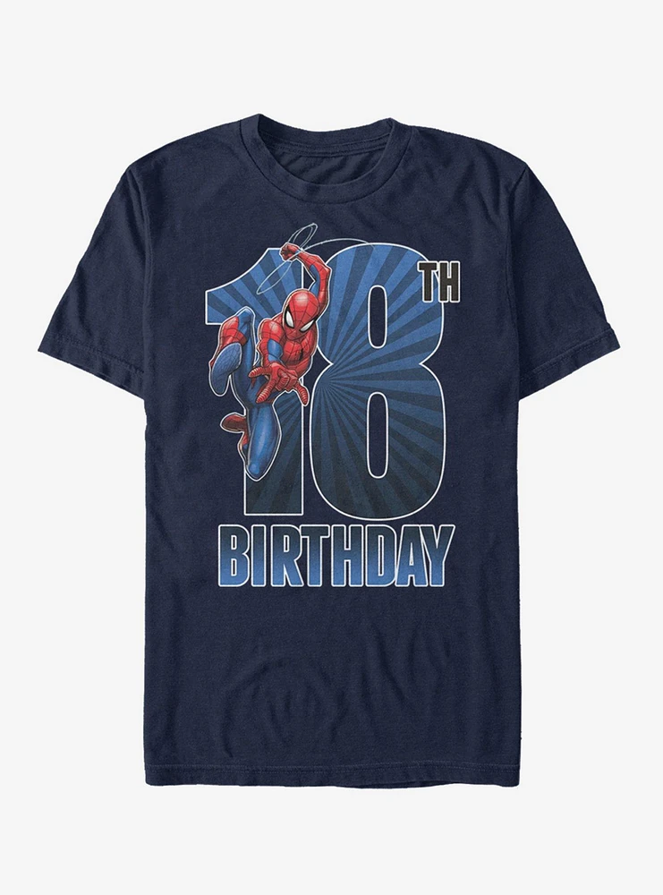 Hot Topic Marvel Spider-Man 18th Bday T-Shirt