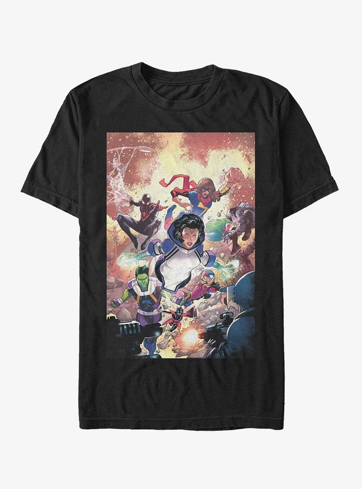 Hot Topic Marvel Spider-Man Champann Team Dec. 18 T-Shirt